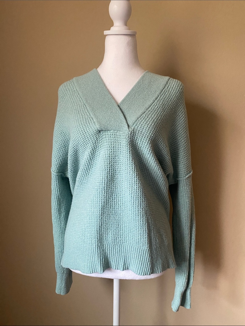 Aerie Light Blue Oversized Hoodie Sweater XS